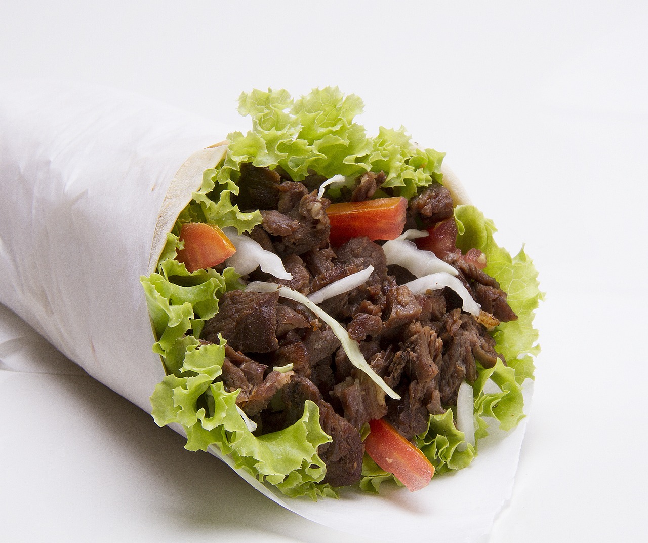 photo montrant un sandwich au kebab.